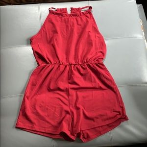 Girls maroon romper